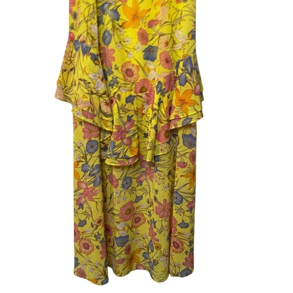 NWT boho hi low tiered cold shoulder feminine girly womens dress Small - Picture 6 of 14